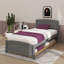 Lit plateforme simple avec lit gigogne escamotable-1803015758