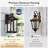 Oil Rubbed Bronze Motion Sensor Dusk to Dawn Outdoor Wall Lantern with E26 Socket and Clear Glass-1372722911