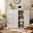 31.5" W Bathroom Cabinet, Freestanding Storage Cabinet with 4 Drawers, Double Doors & Adjustable Shelf-219654124