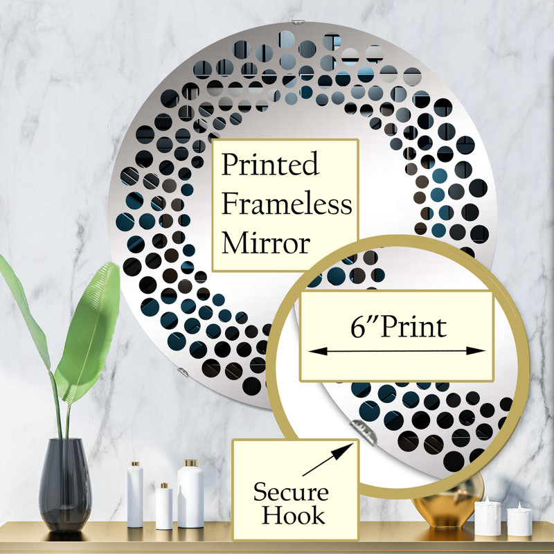Cesilia Circle Mirror, 31.4" x 31.4"