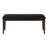 Bench, 48" Rectangular, Dining Room, Hallway, Entryway, Upholstered, Wood, Brown Solid Wood, Black Leather-Look, Transitional-1419922914