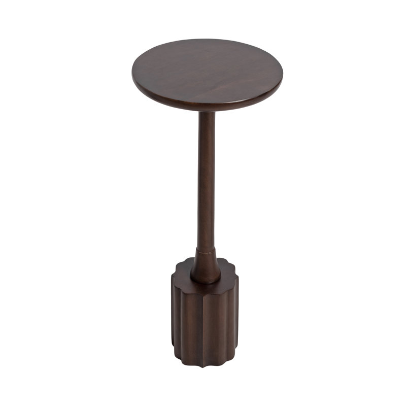 Kasdan Modern Round Mango Wood Drink Table