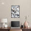 «Ivory Gleam», toile noire, peinture abstraite par Art Remedy-105587118-105587130