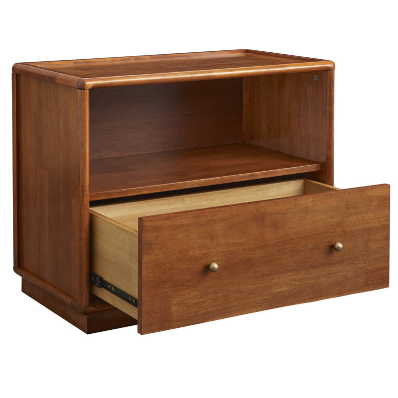 Claudia 30" Extra Wide Night Stand, Oak