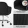 Vernese Modern Velvet Task Chair with Tufted Back