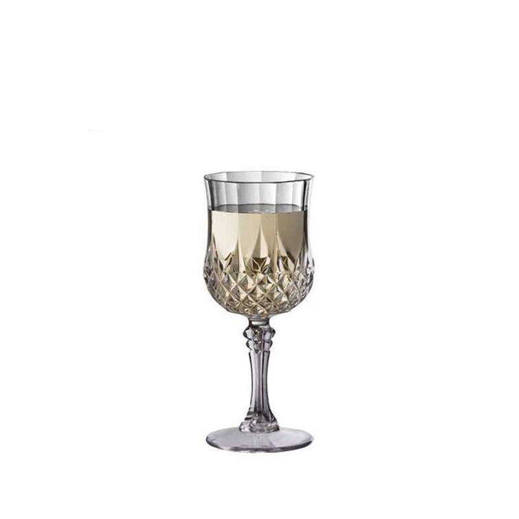 Disposable Plastic Wine Glass for 48 Guests