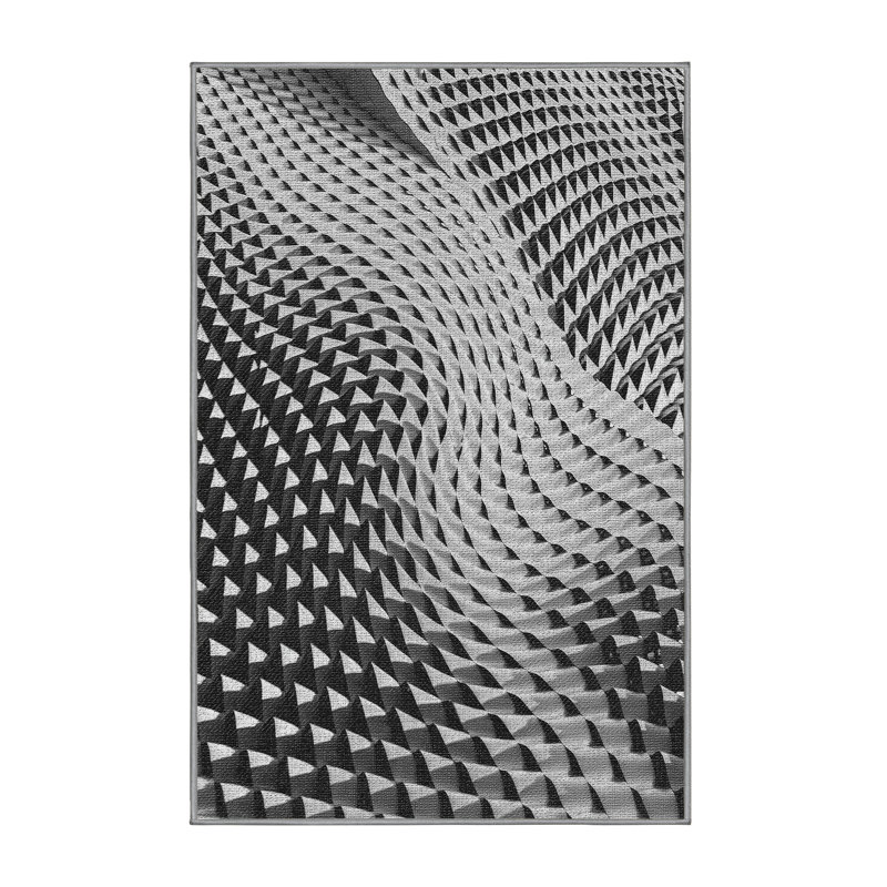 Tapis gris zone style 121, Rectangle 2 pi x 4 pi