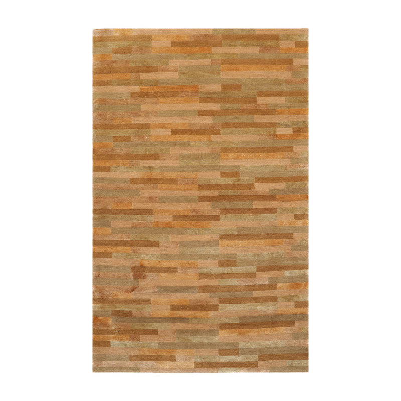 Tapis unique doré / brun 3 pi x 4 pi 10 po Stavros