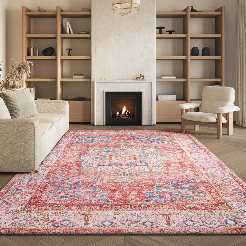 Ionna Performance Machine Washable Oriental Rug, Rectangle 8' x 10'