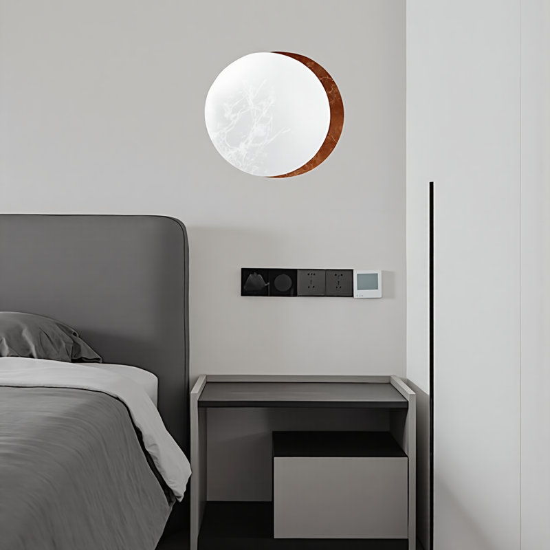 LED Flush Mounted Wall Sconce Iron, Copper