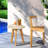 Compact Patio Tables, Acacia Wood Modern Tripod Accent For Patio Home