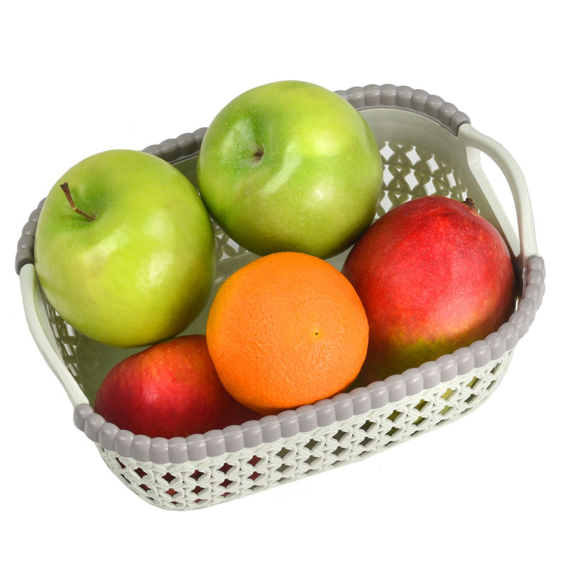 Rebrilliant Plastic Basket, 6, Green