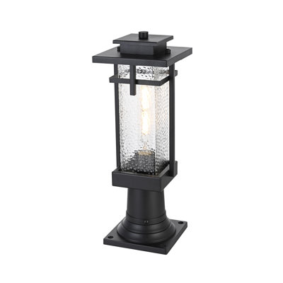 Lampadaire extérieur Ohman 6 pouces en noir