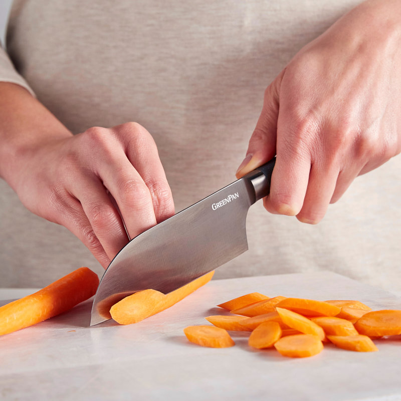 GreenPan Titanium 2-Piece Santoku Knife Set