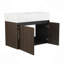 Armoire de salle de bain 30 po avec lavabo, portes à fermeture douce, fixation flottante, pour petite salle de bain-115688269