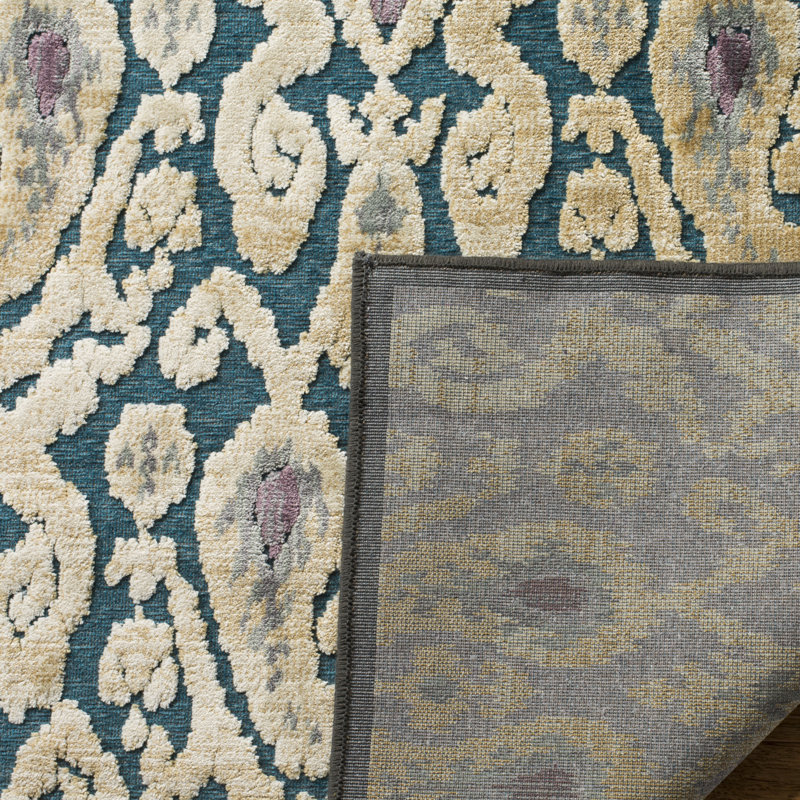 Kimber Ikat Viscose Area Rug, Rectangle 160 x 229 cm