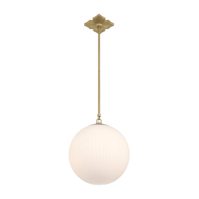 Arona 14'' Aged Brass Pendant