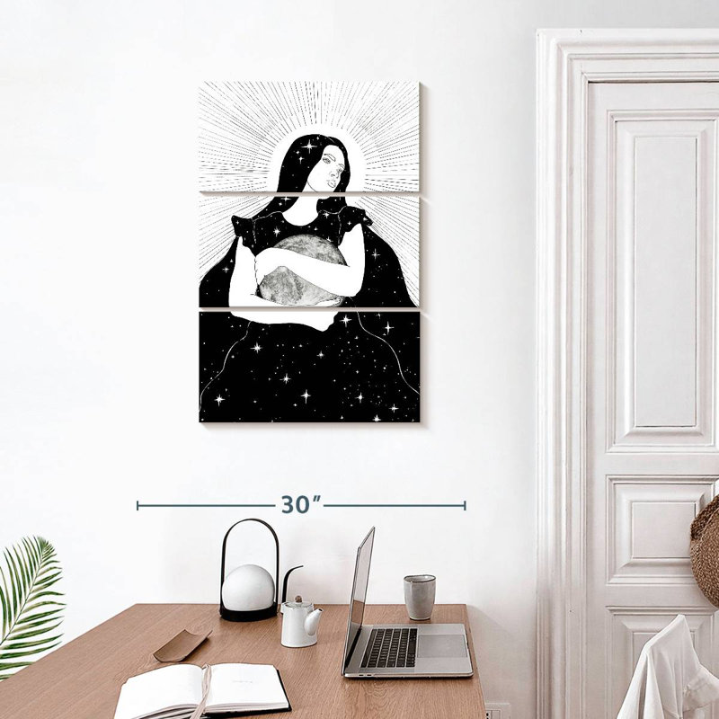 Leisha, le soleil a adoré la lune, H 32 po x l 20 po