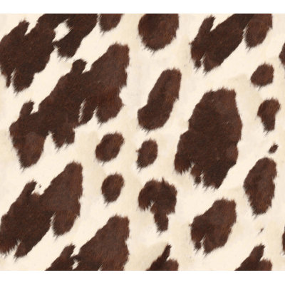 Papier peint peau de vache brune