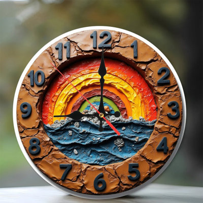 Horloge murale arc-en-ciel arc-en-ciel