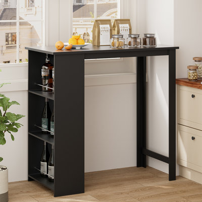 Bar Table With Open Shelves