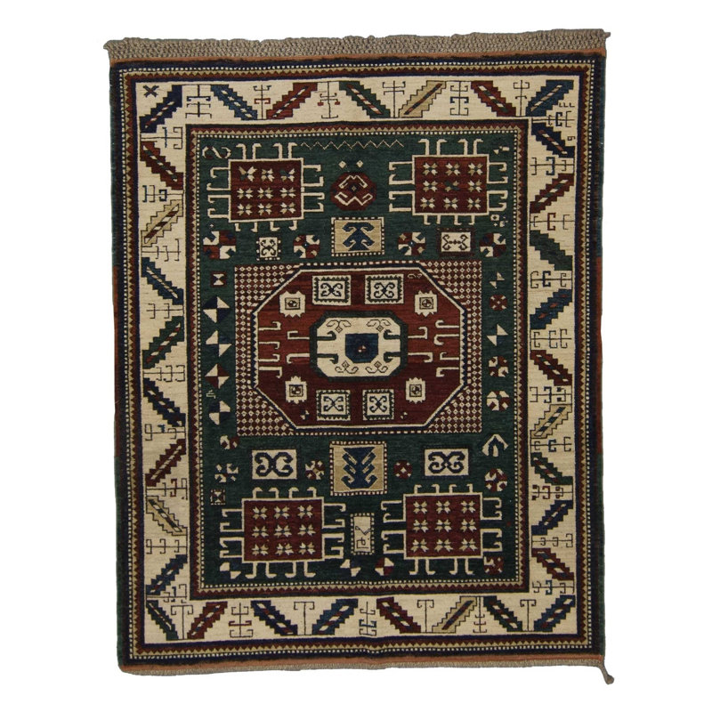 Karachopf One-of-a-Kind Area Rug, Rectangle 6' x 7'