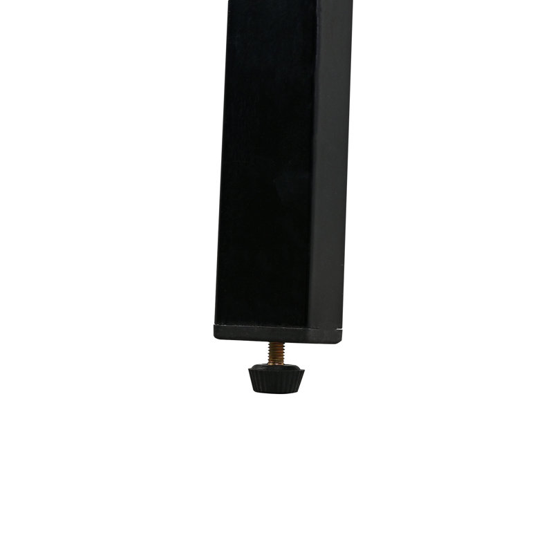 Ensemble de table et chaises d'extérieur en acier de haute qualité U-Style, Noir