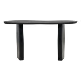 Jenny 58" Wide Mango Wood Console Table, Black