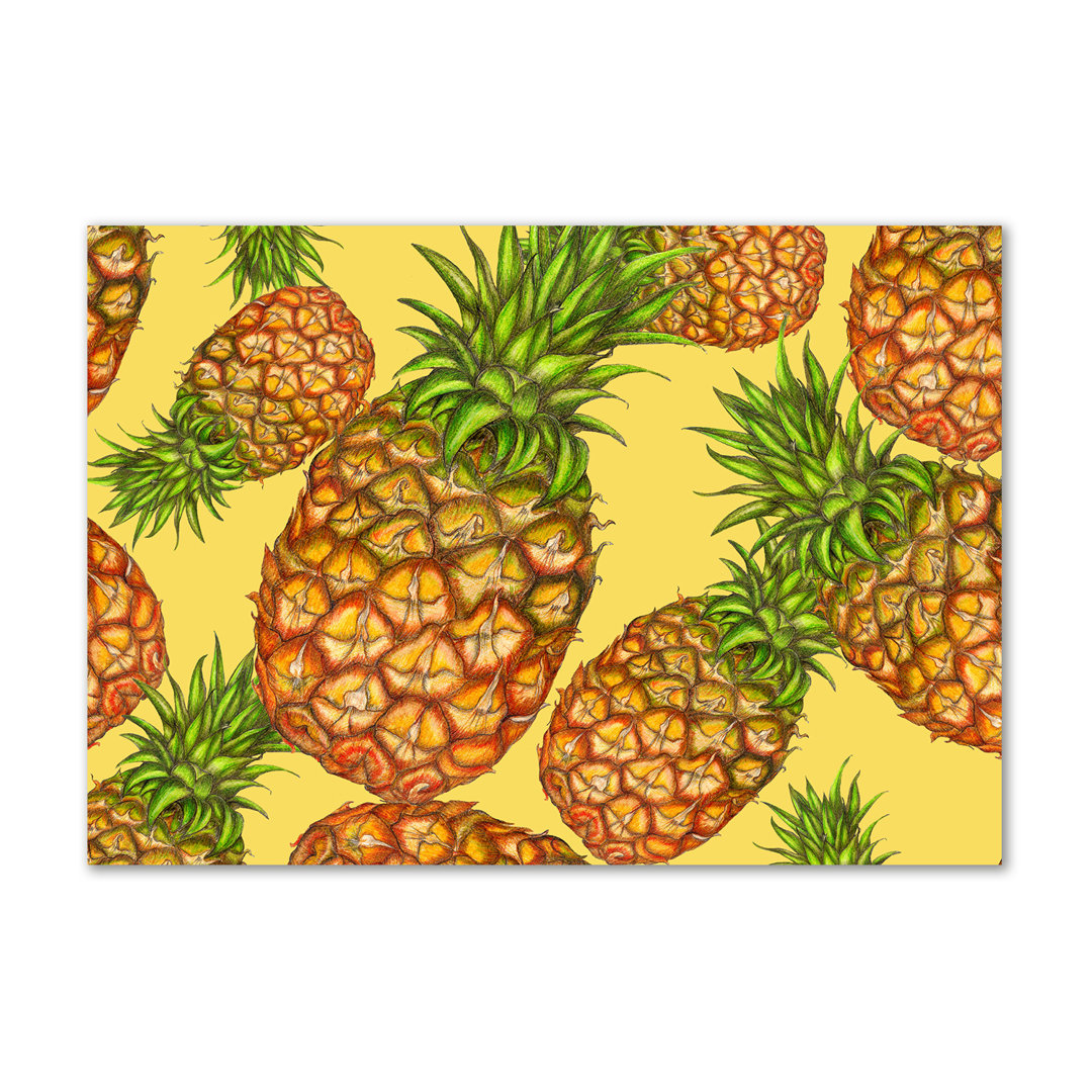 Ananas - Kunstdrucke auf Leinwand - Wrapped Canvas