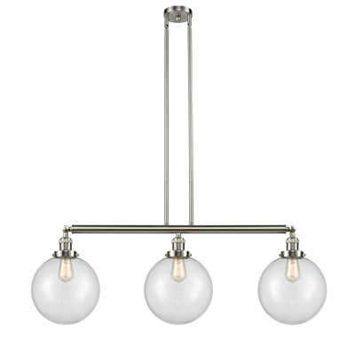 Luminaire suspendu linéaire à 3 lumières pour îlot de cuisine Lehmann