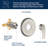 Volume Control Shower Faucet with Rough in-Valve-98127046