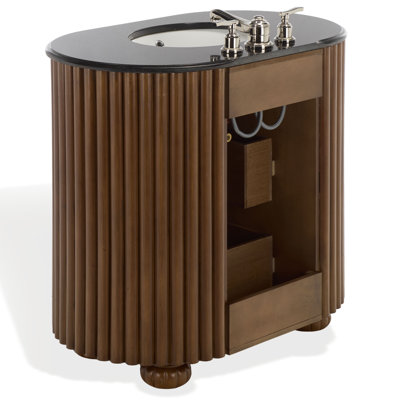 Carrara Marble Single Bathroom Vanity