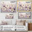 Violettes ornées beige et mauve I - Violettes, reproductions encadrées-97047984-97047993