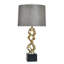 Lampe de table Poly - Van Gold - Abat-jour blanc