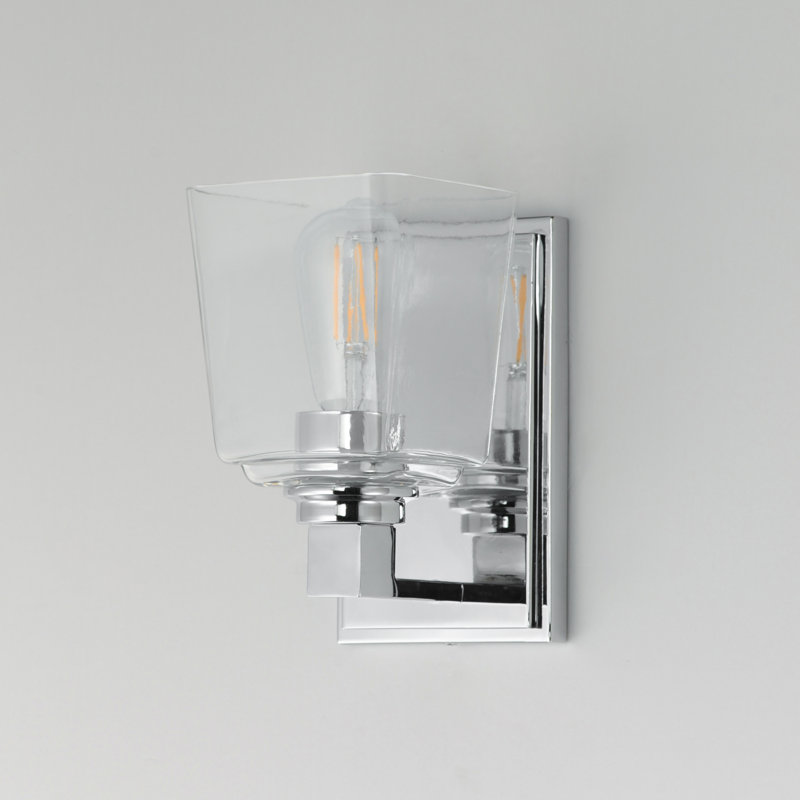 Cubos-Wall Sconce, Polished Chrome