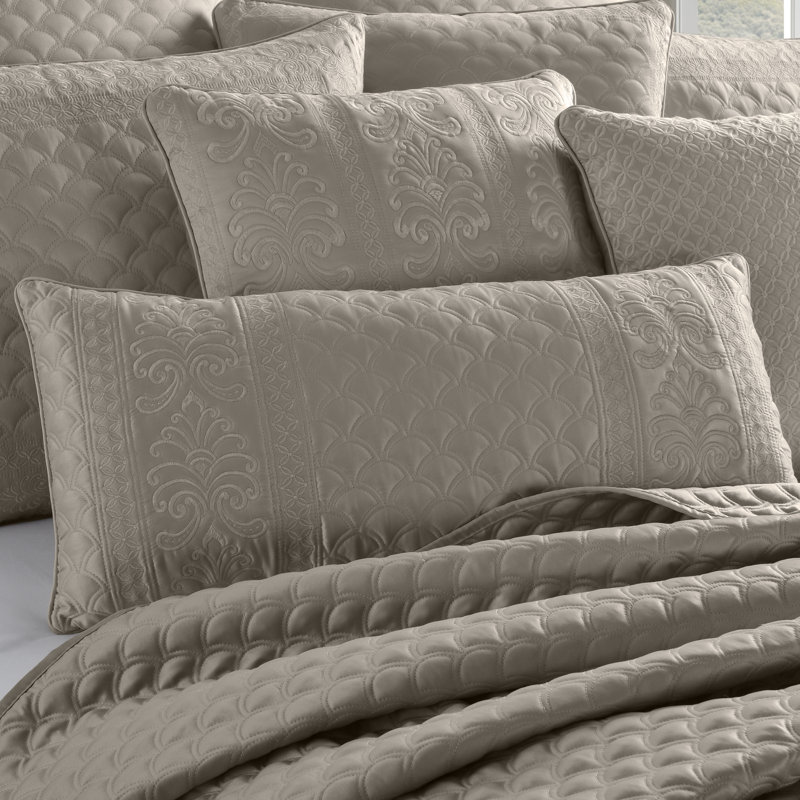 Coussin décoratif Lyndon Boudoir, Taupe