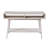 Camy Sofa Console Table, 2 Open Cubbies, 1 Lower Shelf, White 48 Inch