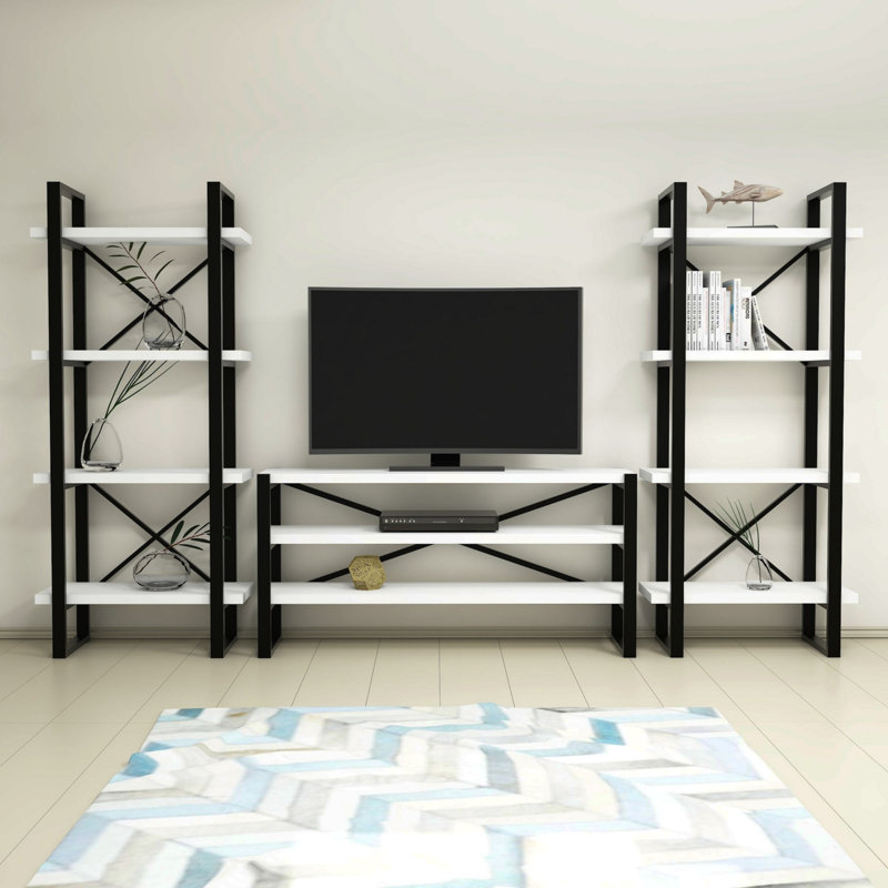 Iovita Unfinished Entertainment Centre for TVs up to 65", White