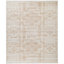 Kunal Hand Knotted Wool Vintage Look Area Rug in Beige