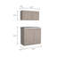 Armoire, ensemble de deux pièces, gris clair-1246535400