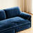 Queen Pull Out Sofa Bed, 3-In-1 Convertible Sleeper Sofa With Side Storage,Multi-Functional Velvet Loveseat Bed For Living Room,Bedroom,Apartment-1332430877