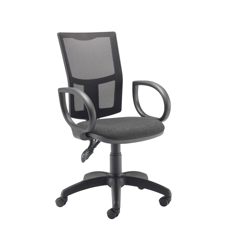 Office Chair, Fixed, Grey