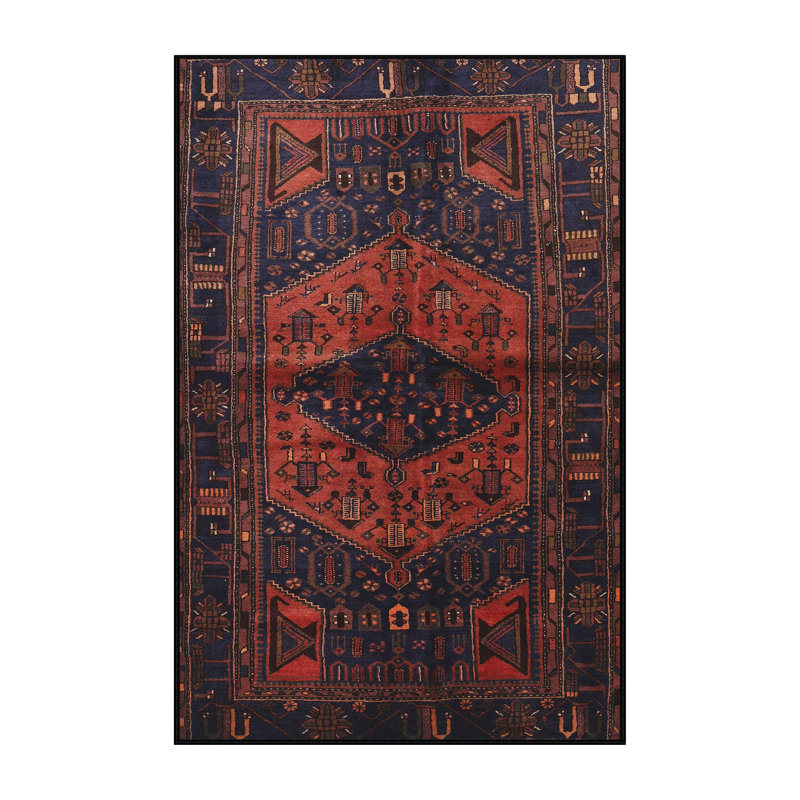 Tapis jaune clair/marron/noir Ballweg, Rectangle 6 pi x 9 pi