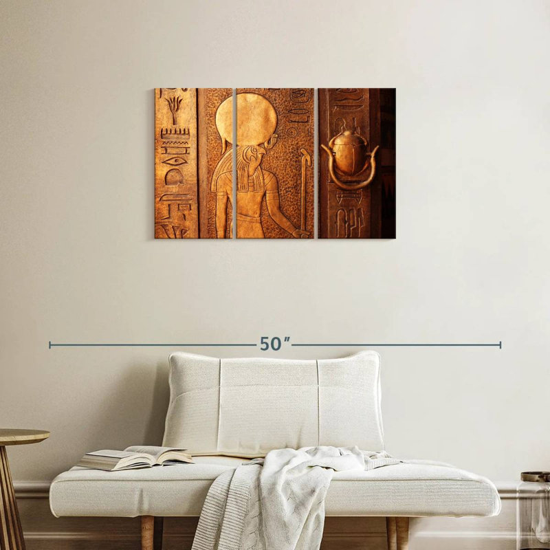 Leisha Decoding Hieroglyphs, 20" H x 33" W