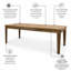 Sun Haven - Table de salle à manger extensible rectangulaire avec rallonge (78 "à 96")