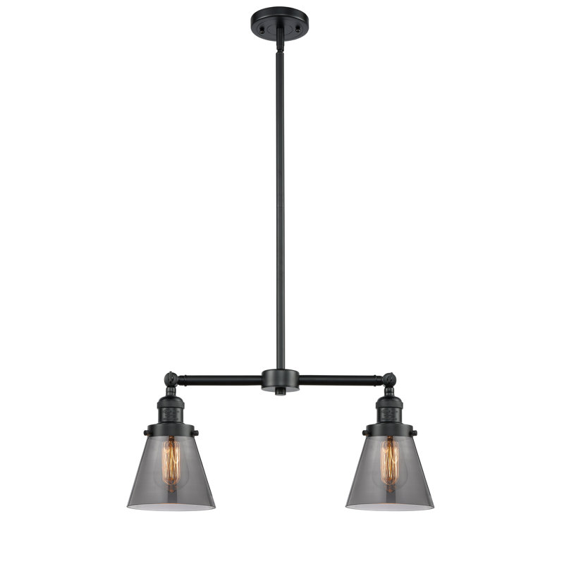 Stonecipher 2 - Light Kitchen Island Pendant, No Bulb Included, Smoked, Oil Rubbed Bronze