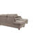 Contemporary 3-Pcs Sectional Sofa Mocha Dorris Fabric Cushion Sofa Chaise Ottoman Reversible Couch Pillows (Sectional)