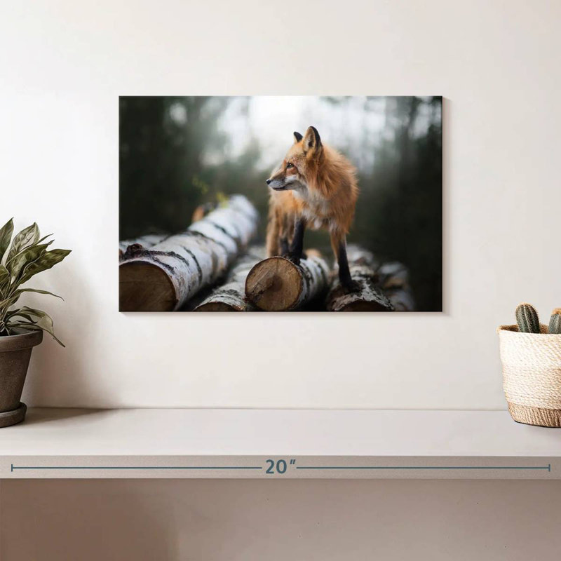Handsome Fox, 8" H x 12" W