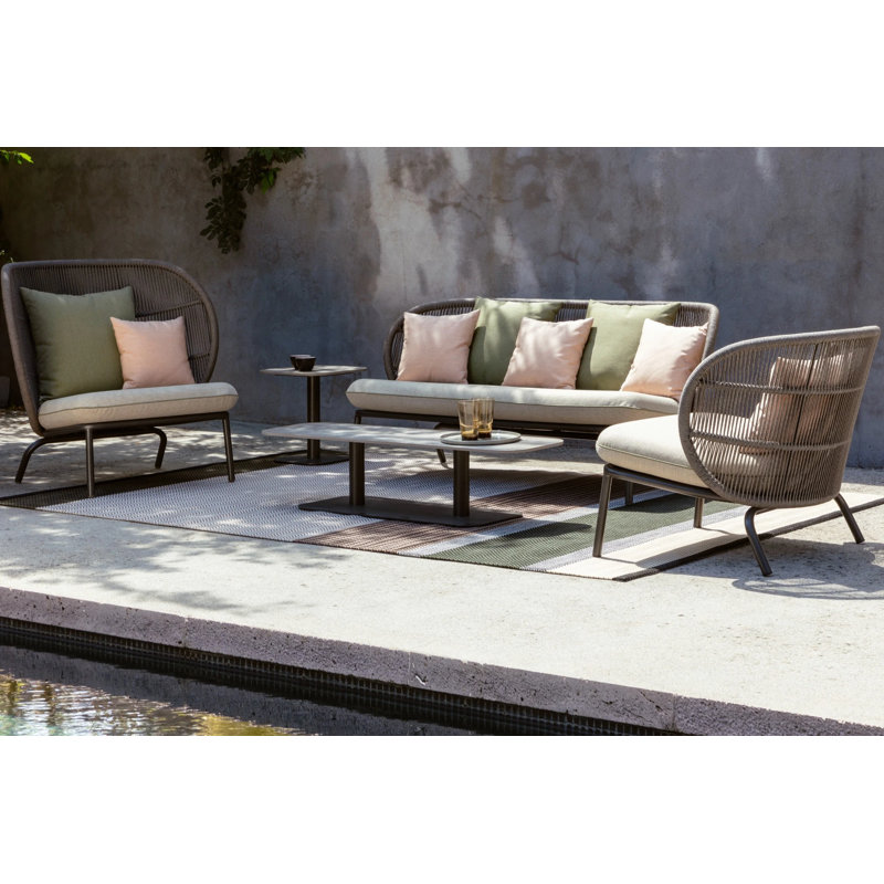 Kodo Outdoor 2 - Seat Patio Sofa, Dune White