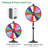 WinSpin Heavy Duty Prize Wheel Dual Use Adjustable Tabletop and Floor Stand Fortune Wheel-104867790